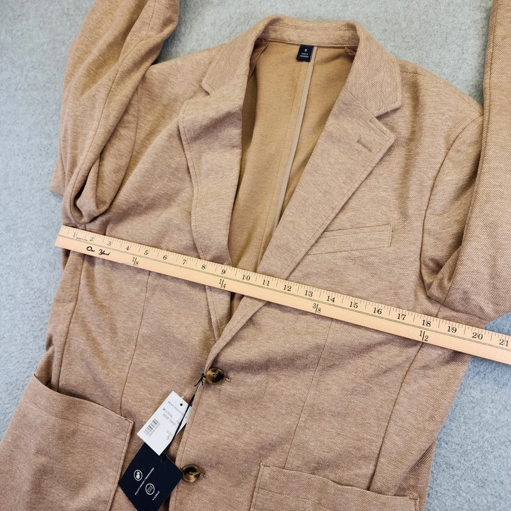 NEW Joseph Abboud Men S Modern Fit Blazer Cotton Blend Unconstructed Light Brown